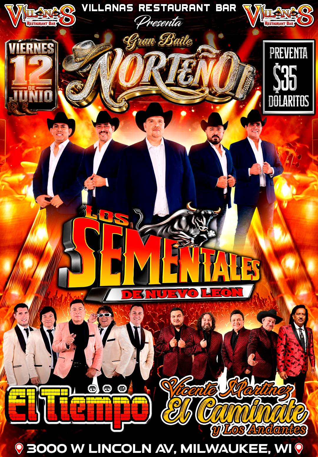 Los Sementales de Nuevo León @ Villanas